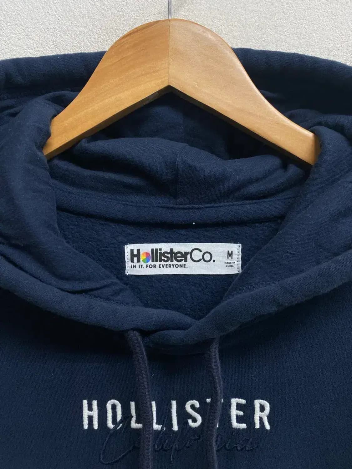 홀리스터 로고 기모 후드티 M 상품이미지4