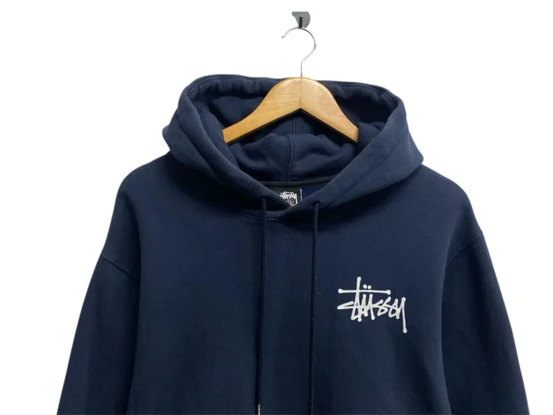 Stussy 스투시 기모 네이비 후드티 L 상품이미지2