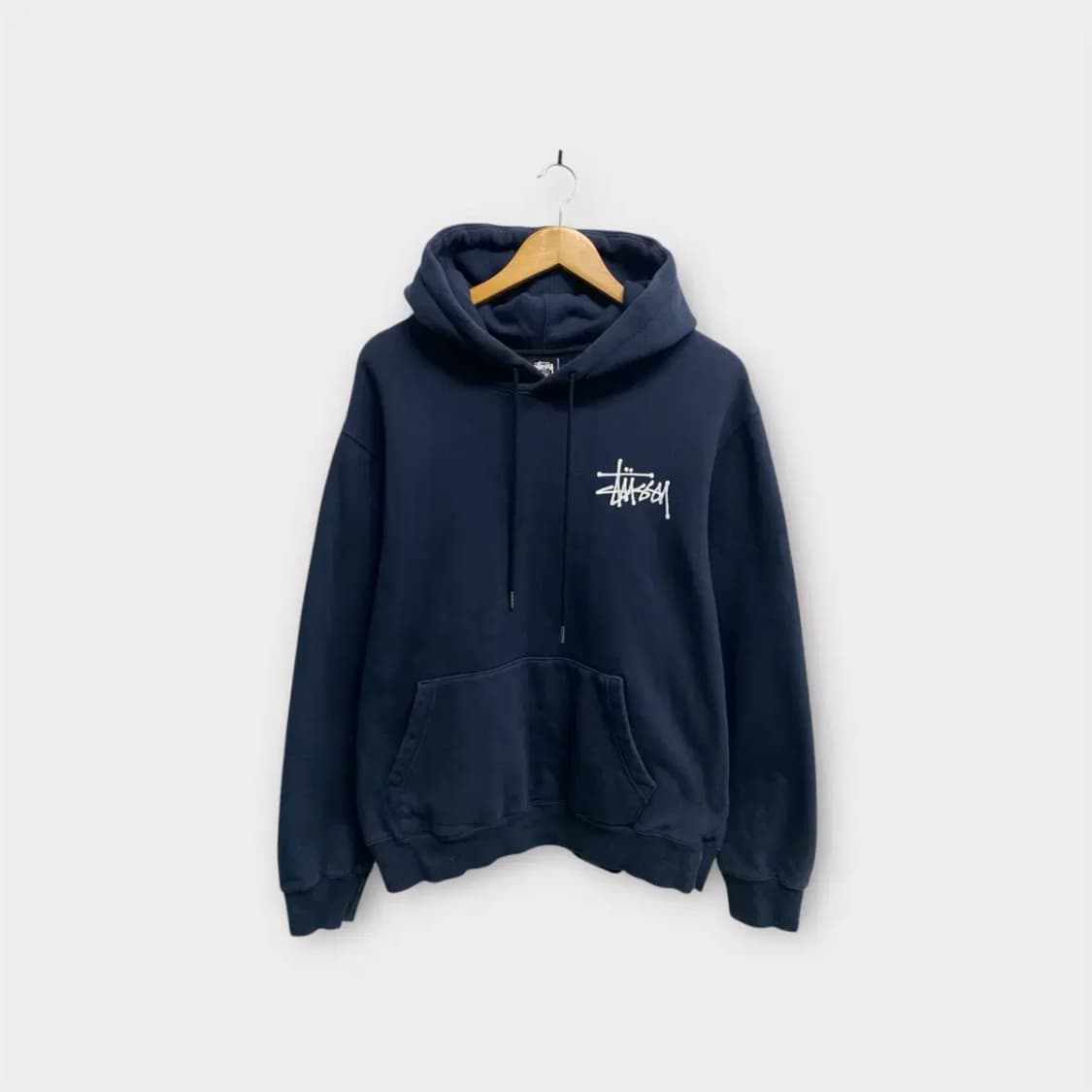Stussy 스투시 기모 네이비 후드티 L 상품이미지3