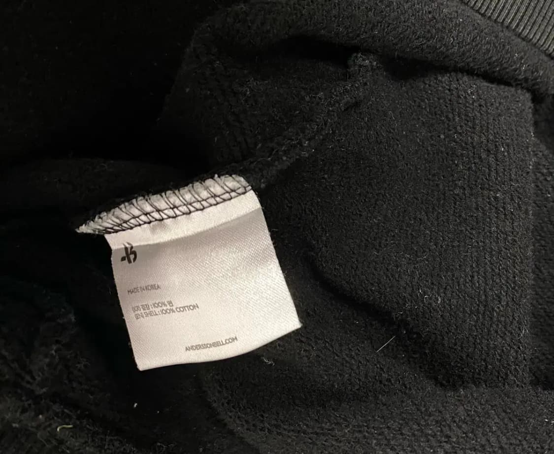 Andersson Bell 앤더슨벨 헤비 기모 후드티 L 상품이미지5