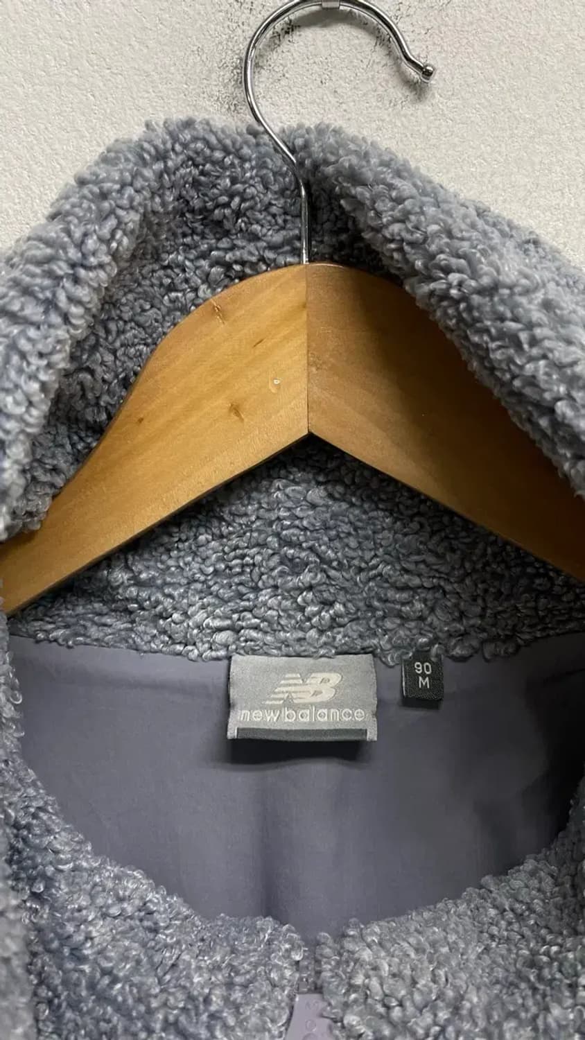 뉴발란스 루즈핏 덤블플리스 볼드넥 집업 M 상품이미지5