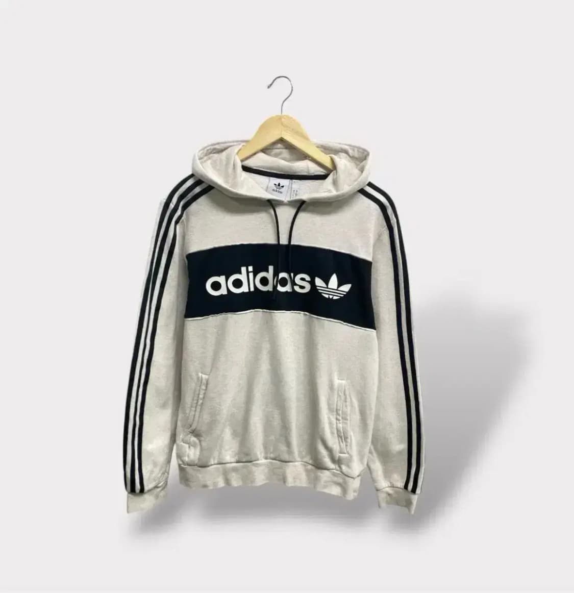 아디다스 리니어 그래픽 기모 후드티S 상품이미지1