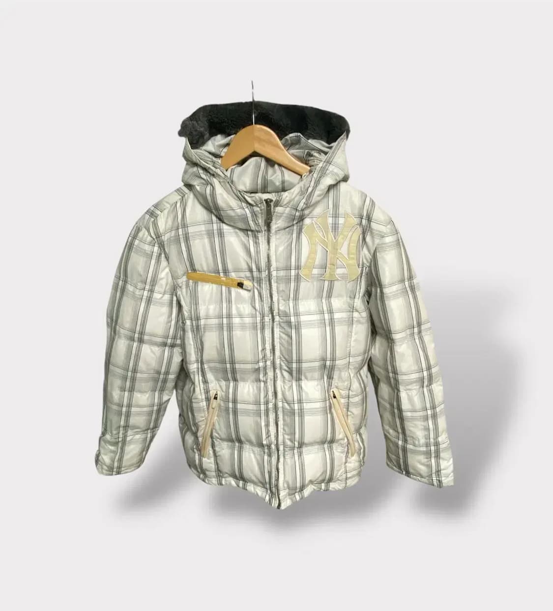 MLB 뉴욕 양키스 체크 다운 패딩 105 상품이미지1