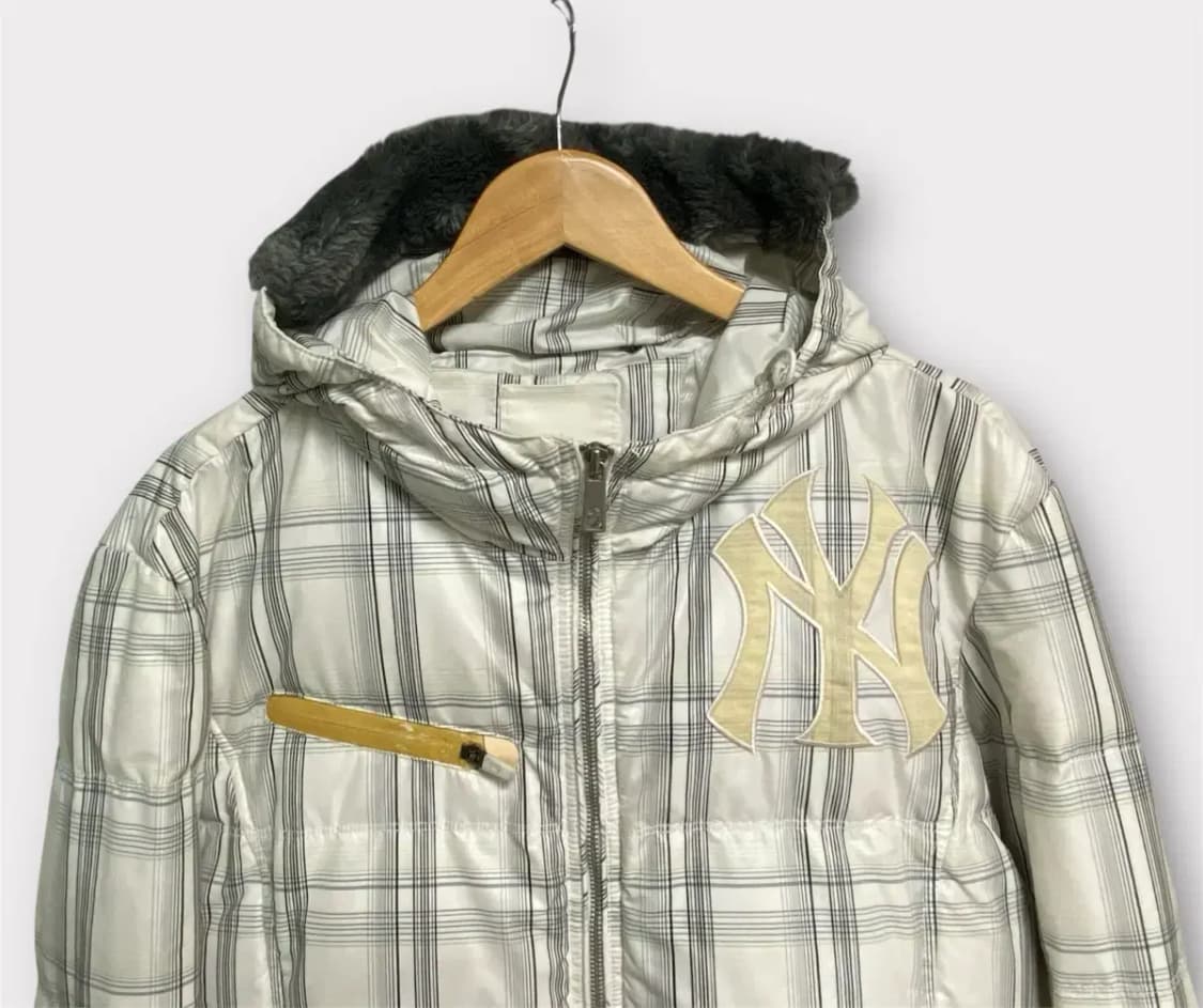 MLB 뉴욕 양키스 체크 다운 패딩 105 상품이미지2