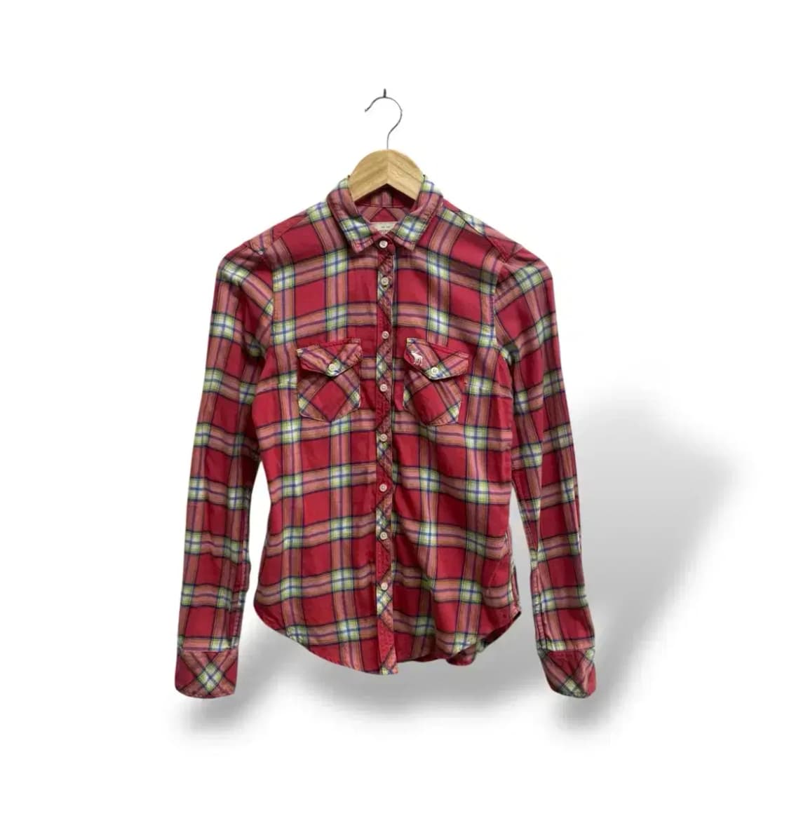 아베크롬비 체크 긴팔셔츠 XS 상품이미지1