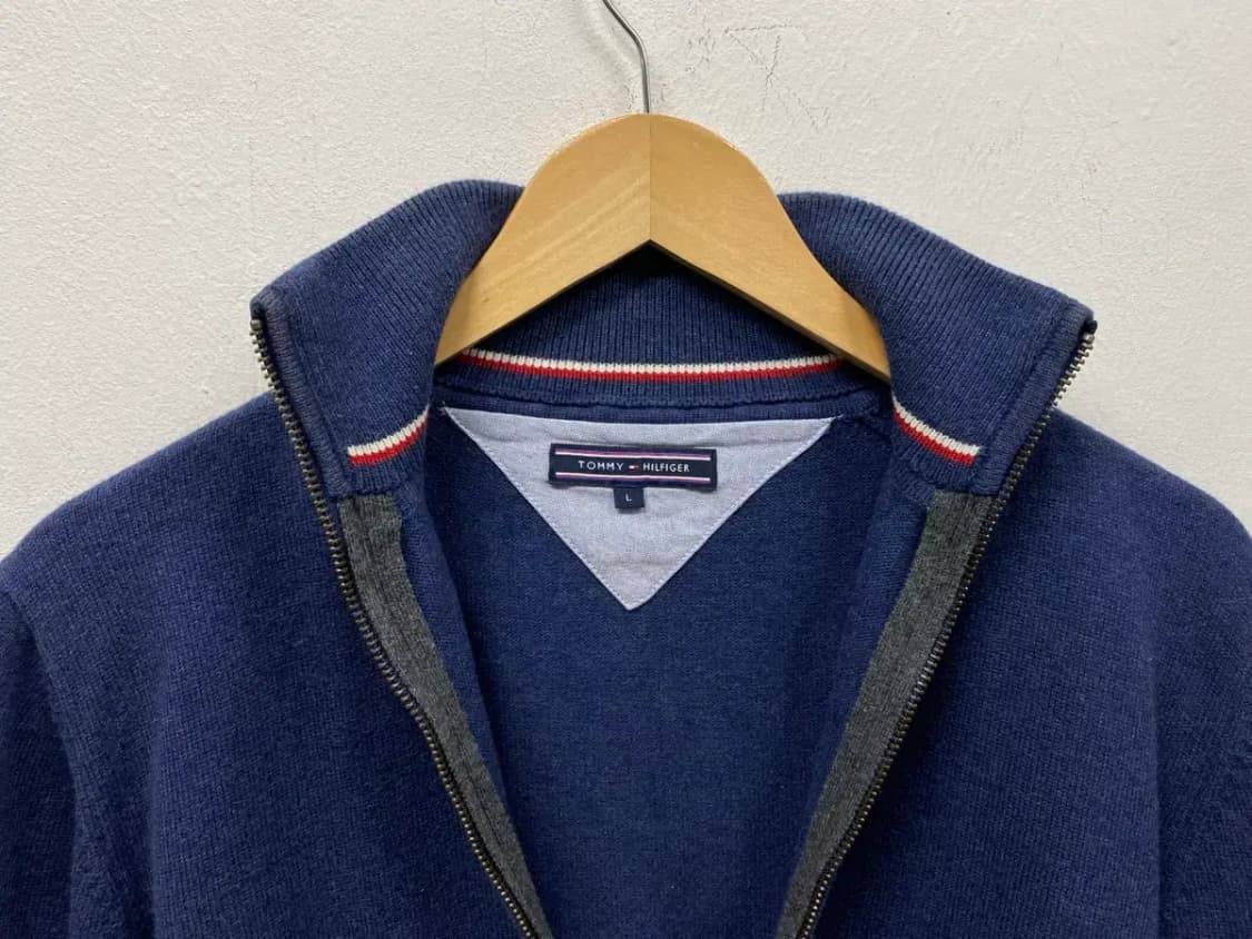 타미힐피거 네이비 집업니트  L 상품이미지4