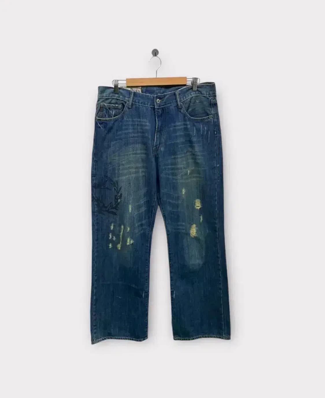 아베크롬비 앤 피치 데님 자수 청바지-34사이즈 상품이미지1