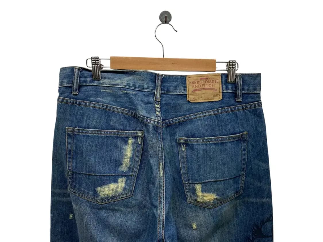 아베크롬비 앤 피치 데님 자수 청바지-34사이즈 상품이미지4