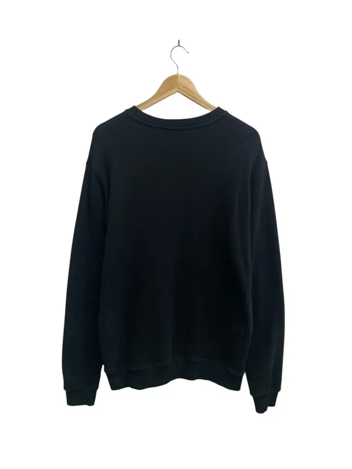 MSGM 브러쉬드 로고 블랙 코튼 스웨트 XL 상품이미지3