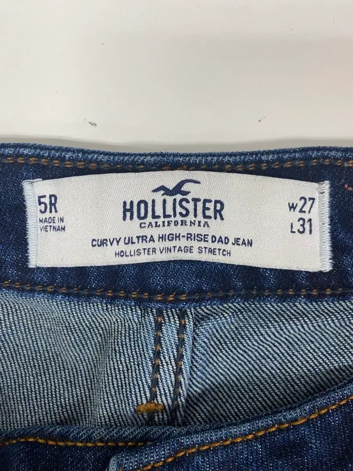 홀리스터 Hollister 진청 데님 청바지 -27사이즈 상품이미지6