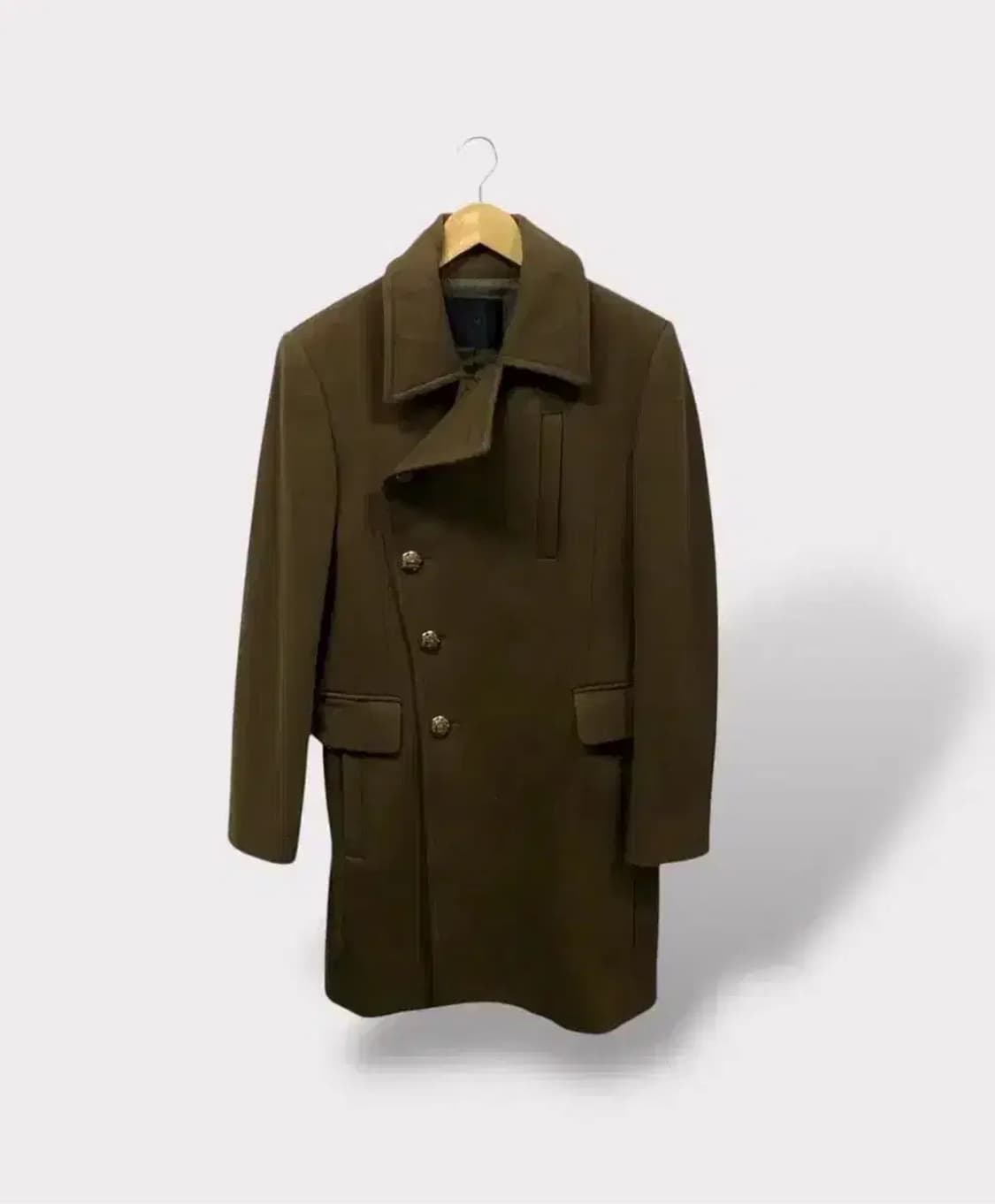 타임옴므 금장 사선 울코트 95 상품이미지1