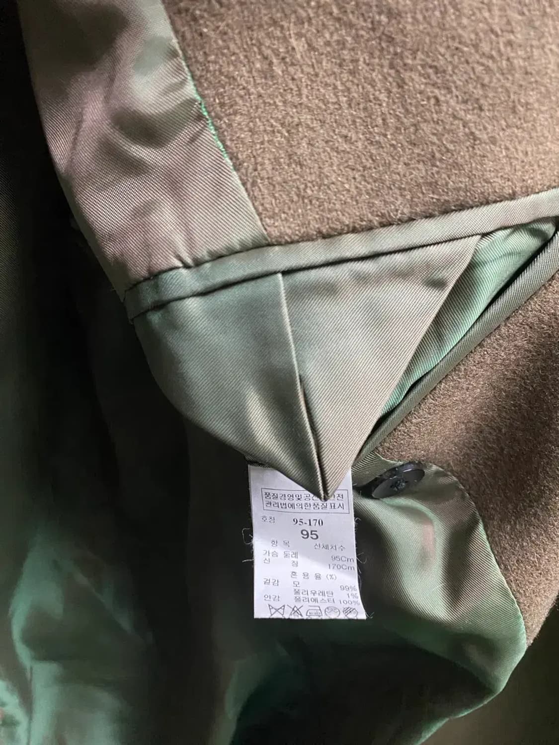 타임옴므 금장 사선 울코트 95 상품이미지7