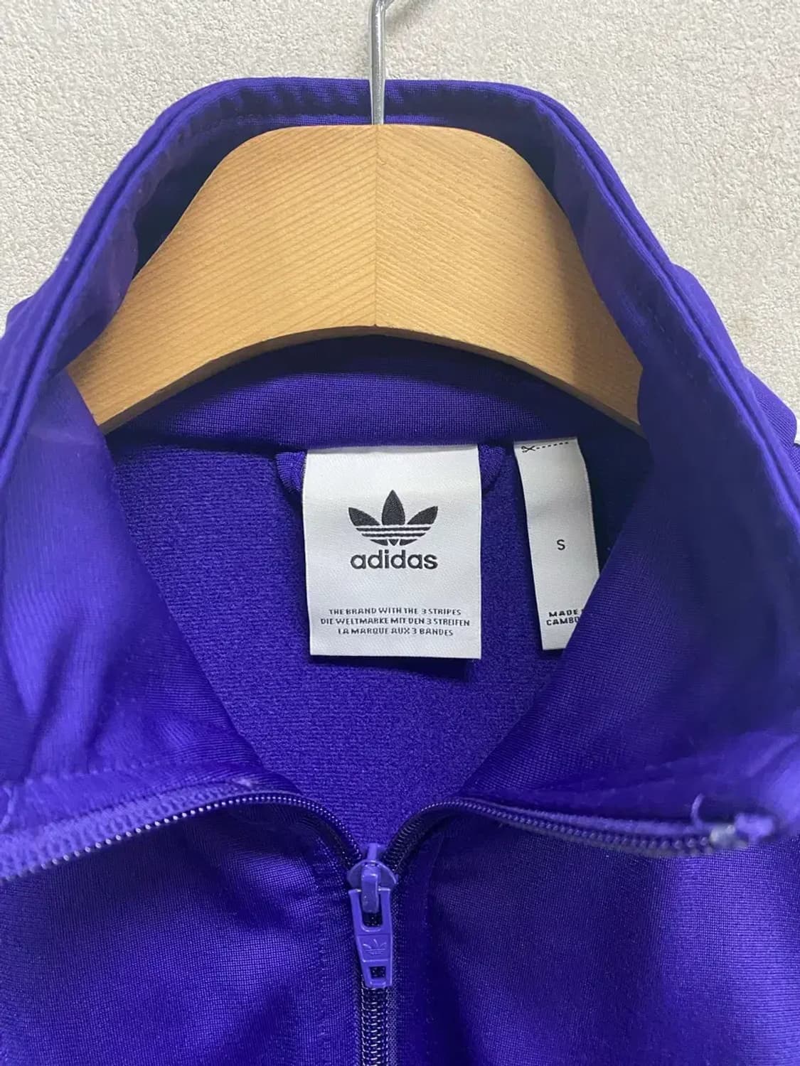 아디다스 파이어버드 퍼플 트랙탑 재킷 S 상품이미지5