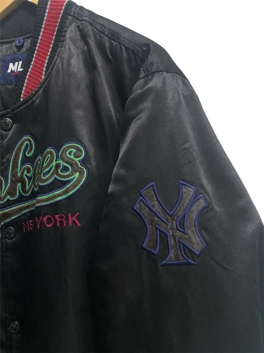 MLB 뉴욕 양키스 스타디움 새틴 점퍼 자켓 L-XL 상품이미지3