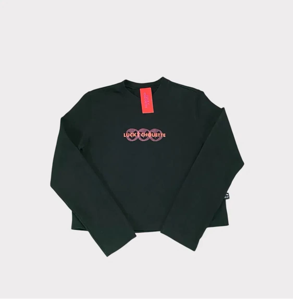 럭키슈에뜨 하트 크롭 긴팔 티셔츠-36사이즈 상품이미지5