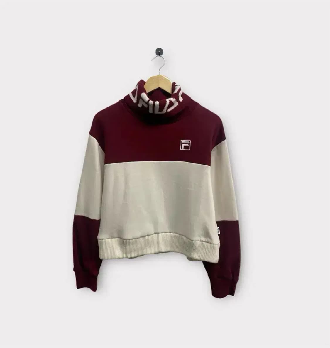 휠라 FILA 로고 포인트 기모 목폴라 니트 M 상품이미지1