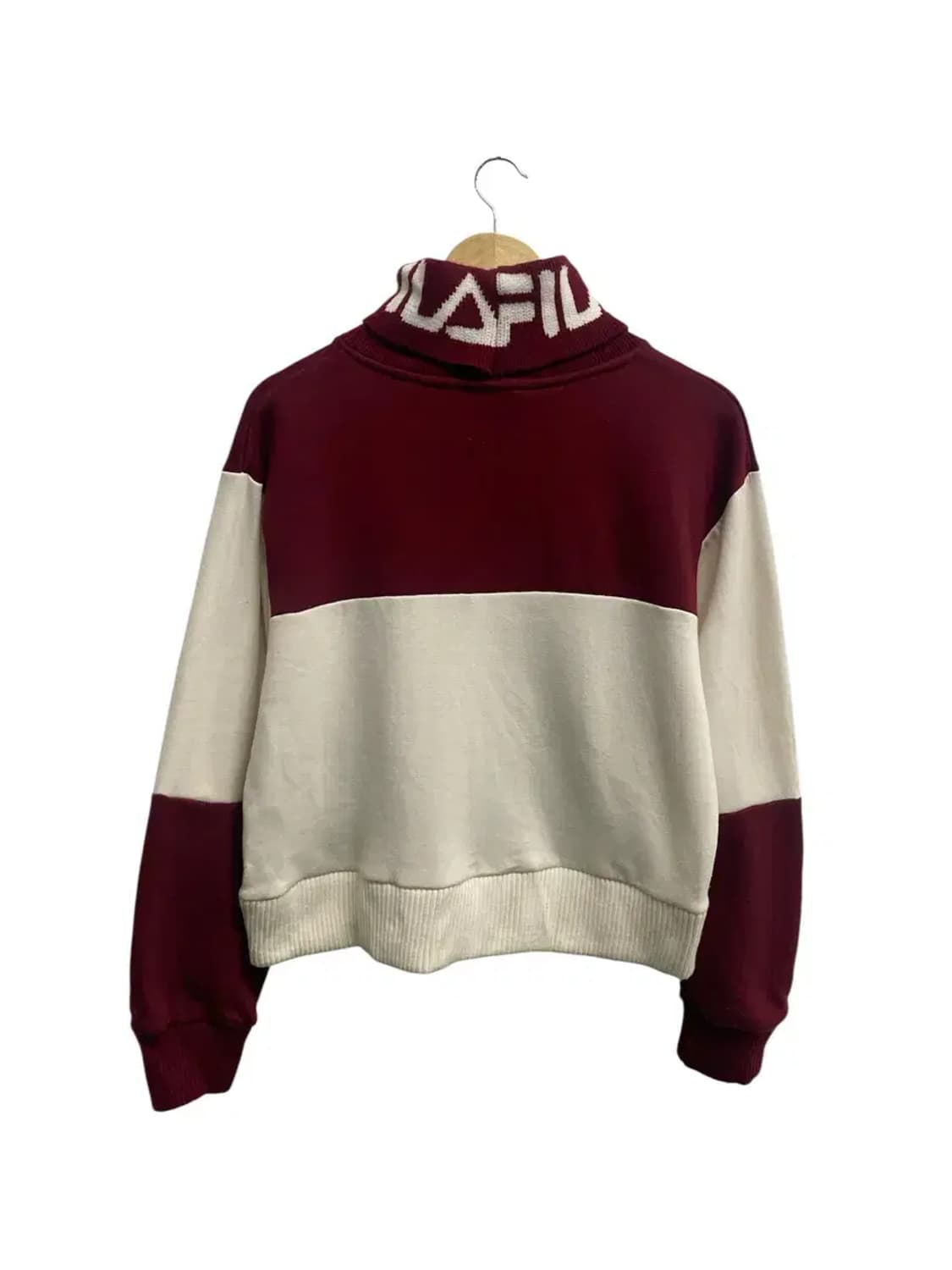 휠라 FILA 로고 포인트 기모 목폴라 니트 M 상품이미지3