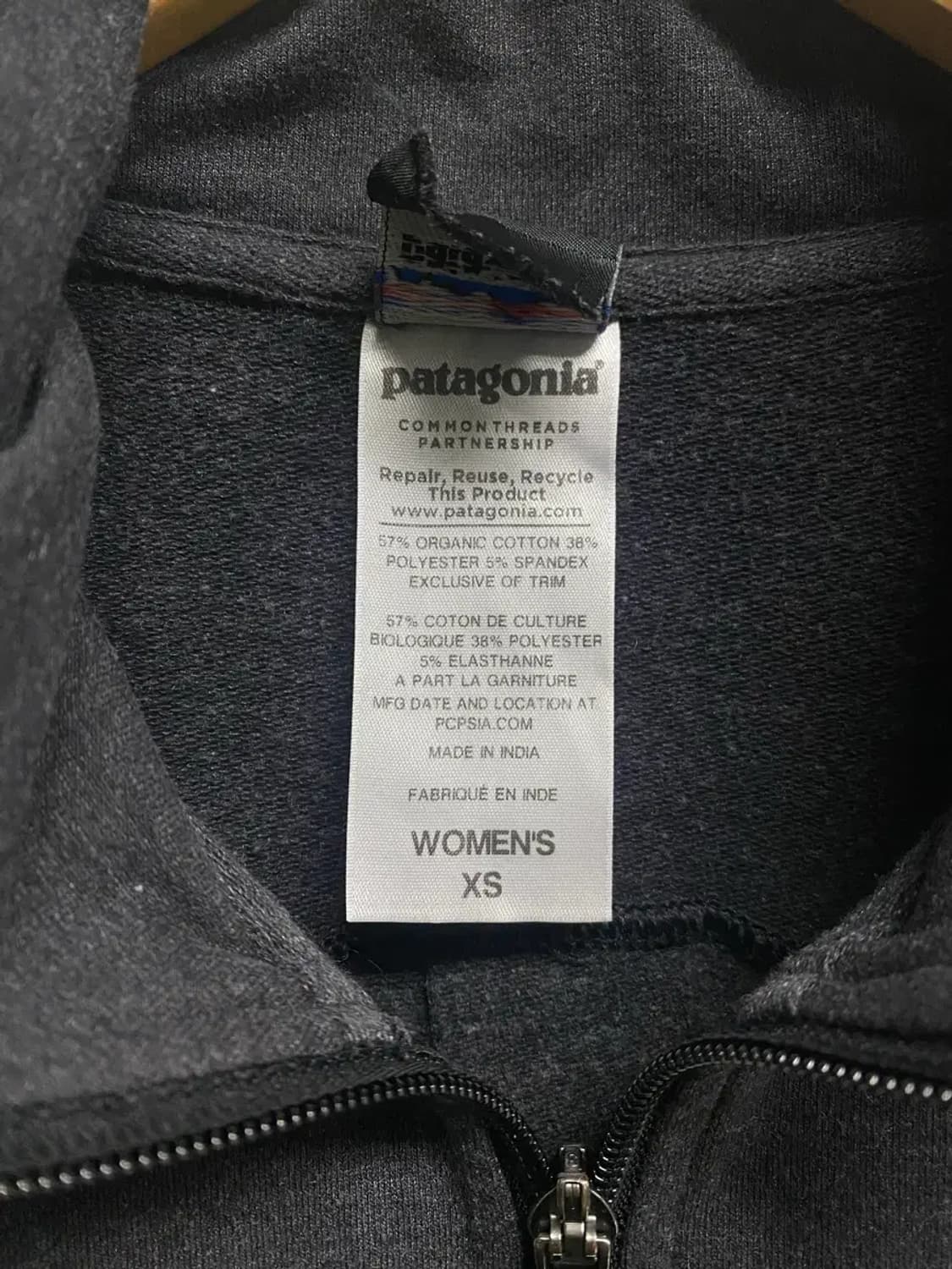 파타고니아 그레이 집업 자켓 XS 상품이미지6