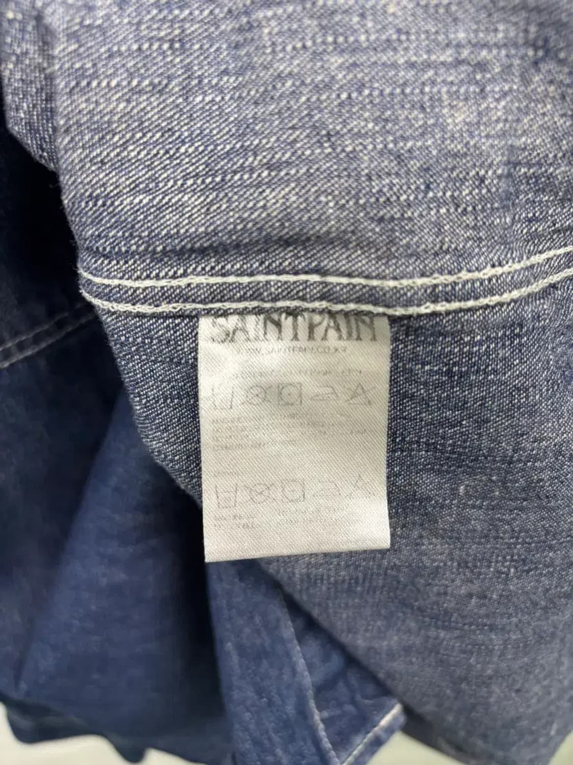 세인트페인 웨스턴 데님셔츠. L 상품이미지5