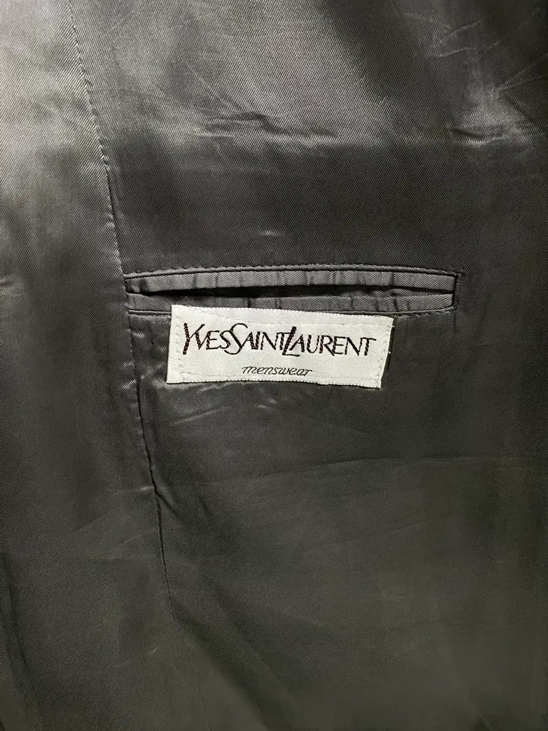 입생로랑 YSL 그레이 울자켓 M 상품이미지4