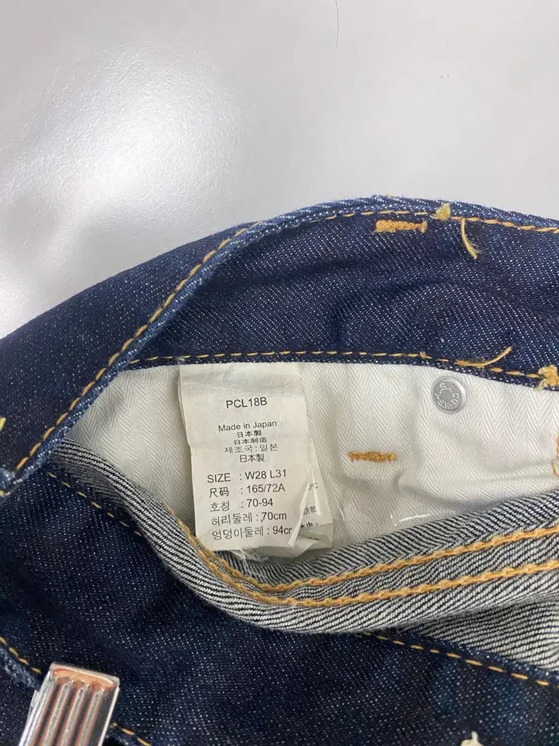 리바이스 진청 생지컬러 데님 팬츠 [28사이즈] 상품이미지6