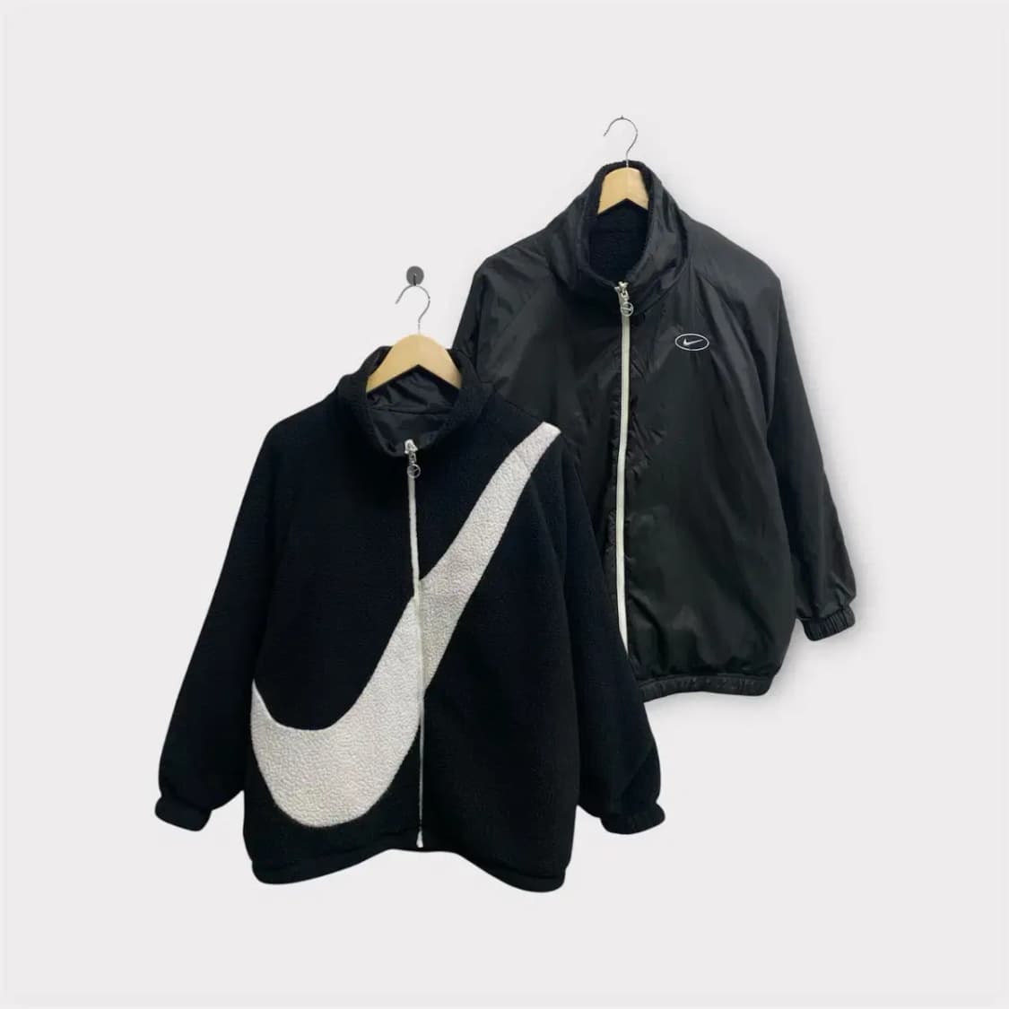 나이키 스우시 리버시블 뽀글이 점퍼 L 상품이미지1