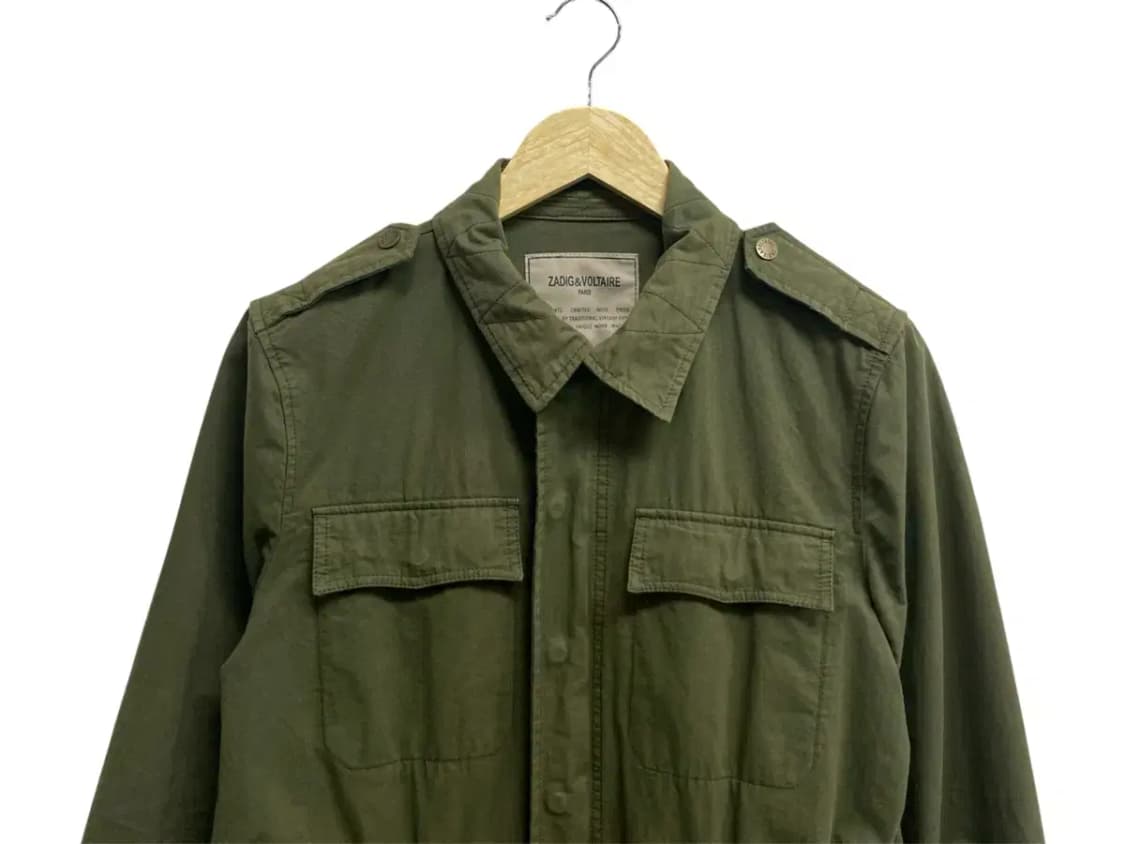 쟈딕앤볼테르 카키색 야상 M 상품이미지3