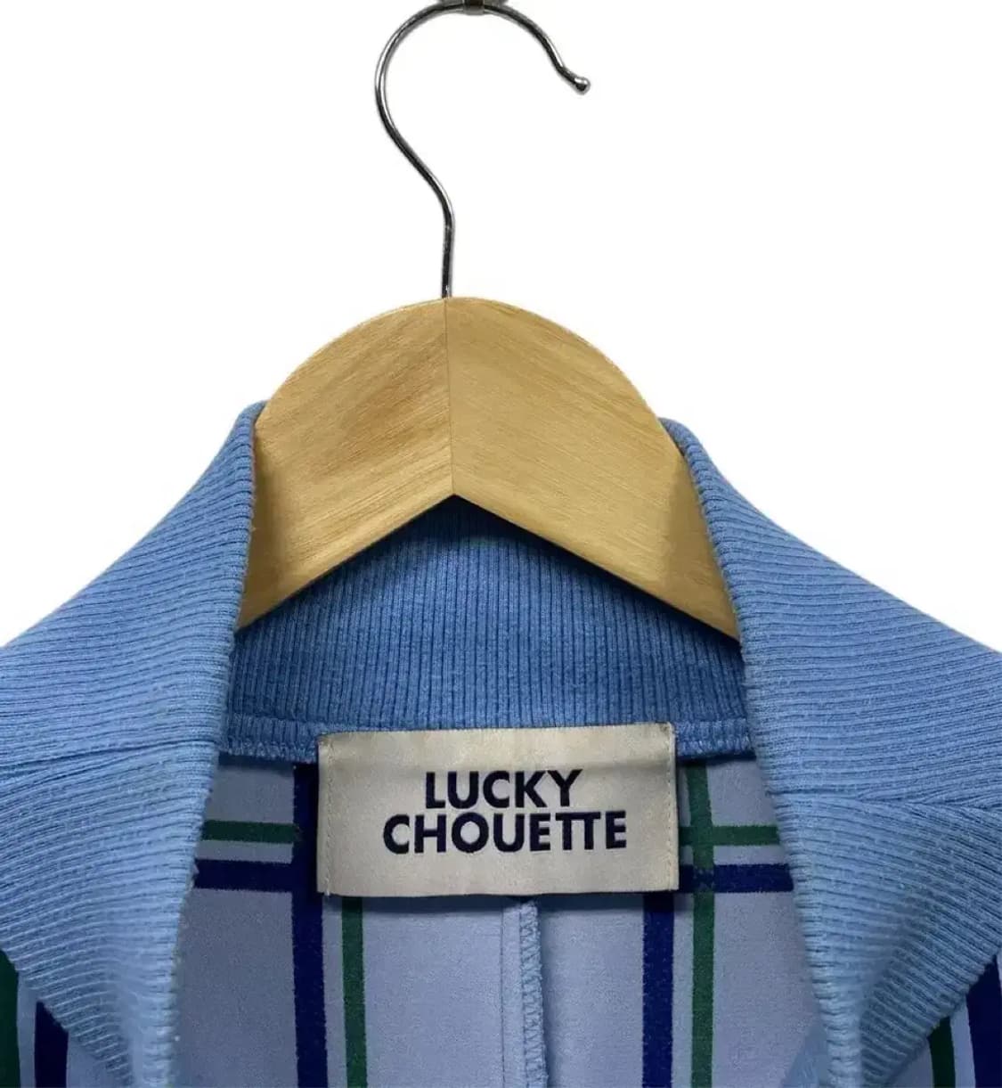 럭키슈에뜨 체크패턴 블라우스 맨투맨 free 상품이미지5