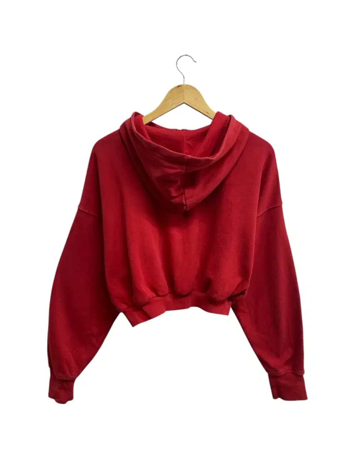 아디다스 불꽃 크롭 반집업 후드티 M 상품이미지3