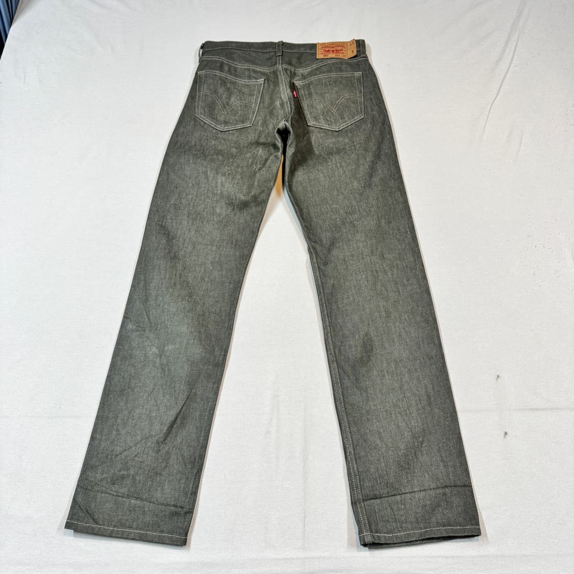 33inch) 리바이스 501 버튼플라이 리지드 데님 청바지 올리브 상품이미지1