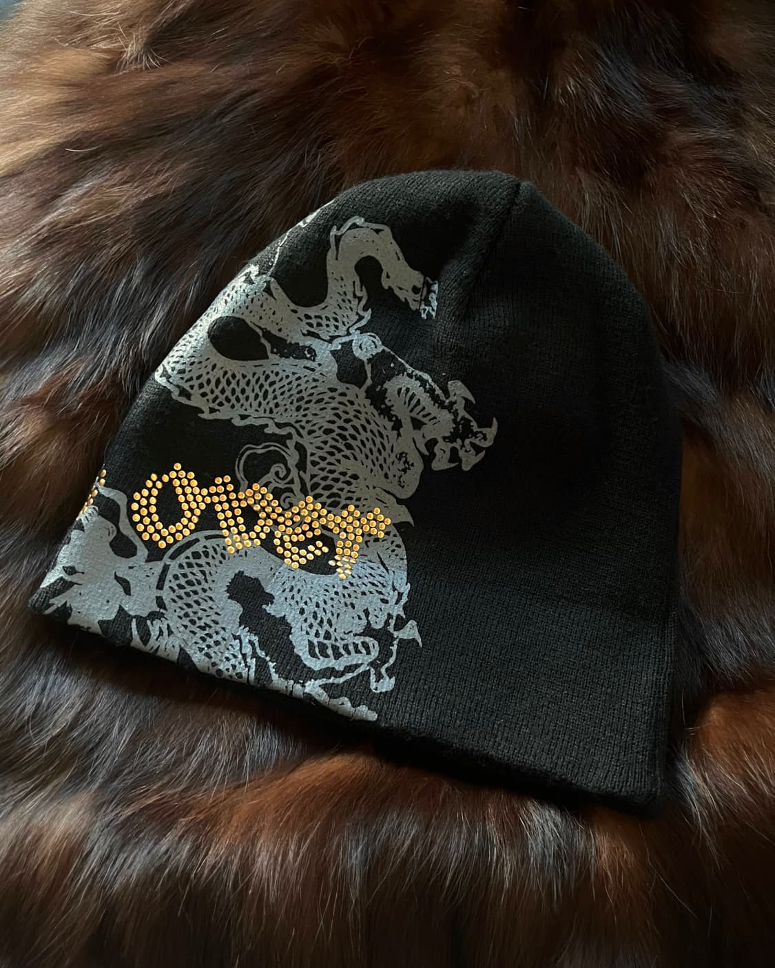 90-00s JPN Vintage Dragon Studs Beanie 상품이미지7