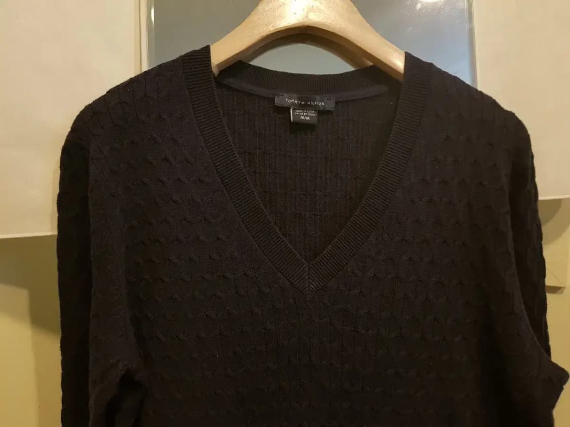 타미힐피거 브이넥 니트 상품이미지2