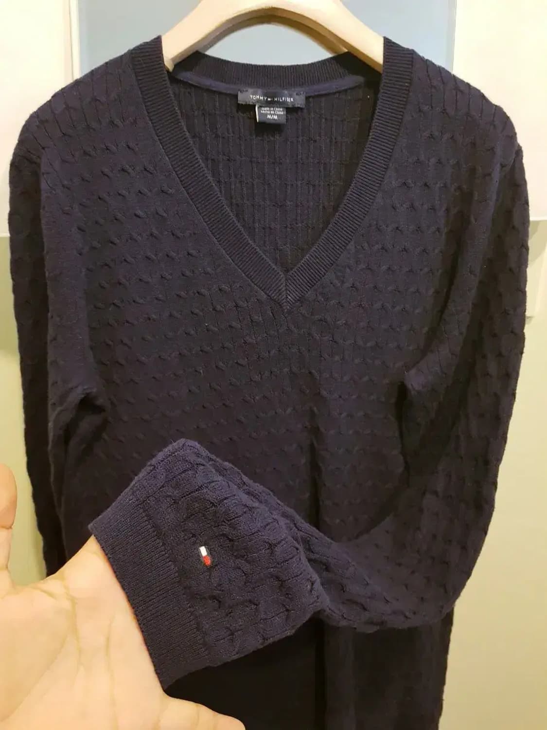 타미힐피거 브이넥 니트 상품이미지4