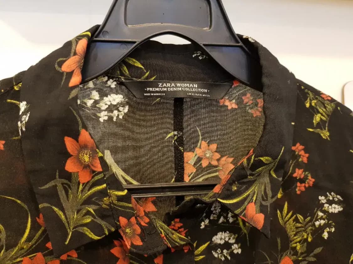 자라 플라워 셔츠 원피스 상품이미지2