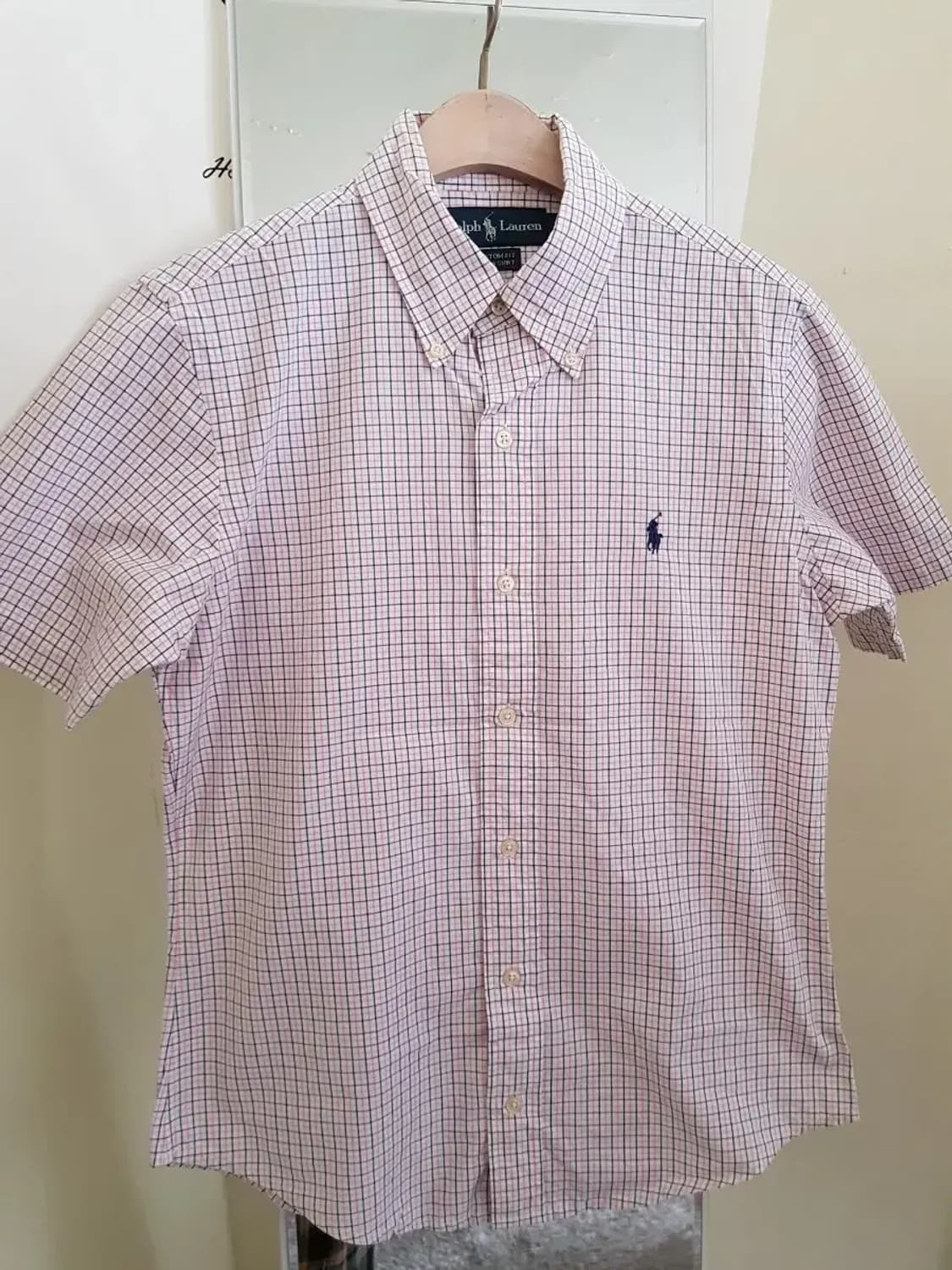 폴로 반팔 체크 남방 셔츠 상품이미지1