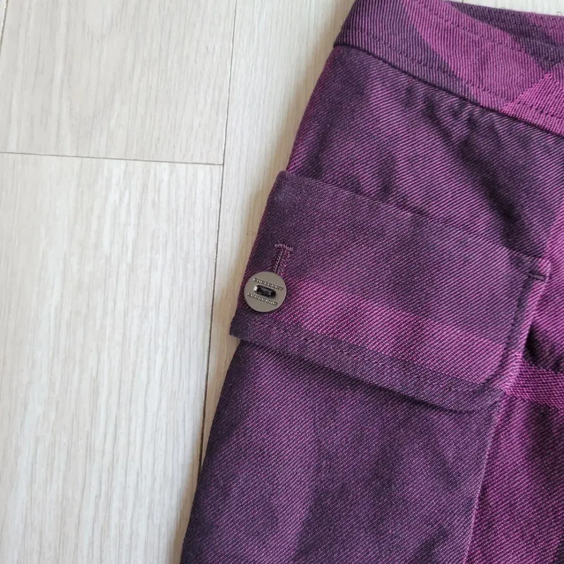 버버리 체크치마 랩스커트 상품이미지2