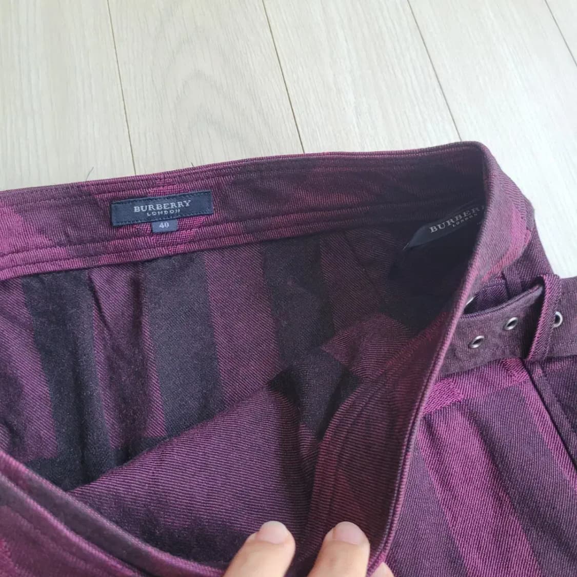 버버리 체크치마 랩스커트 상품이미지4