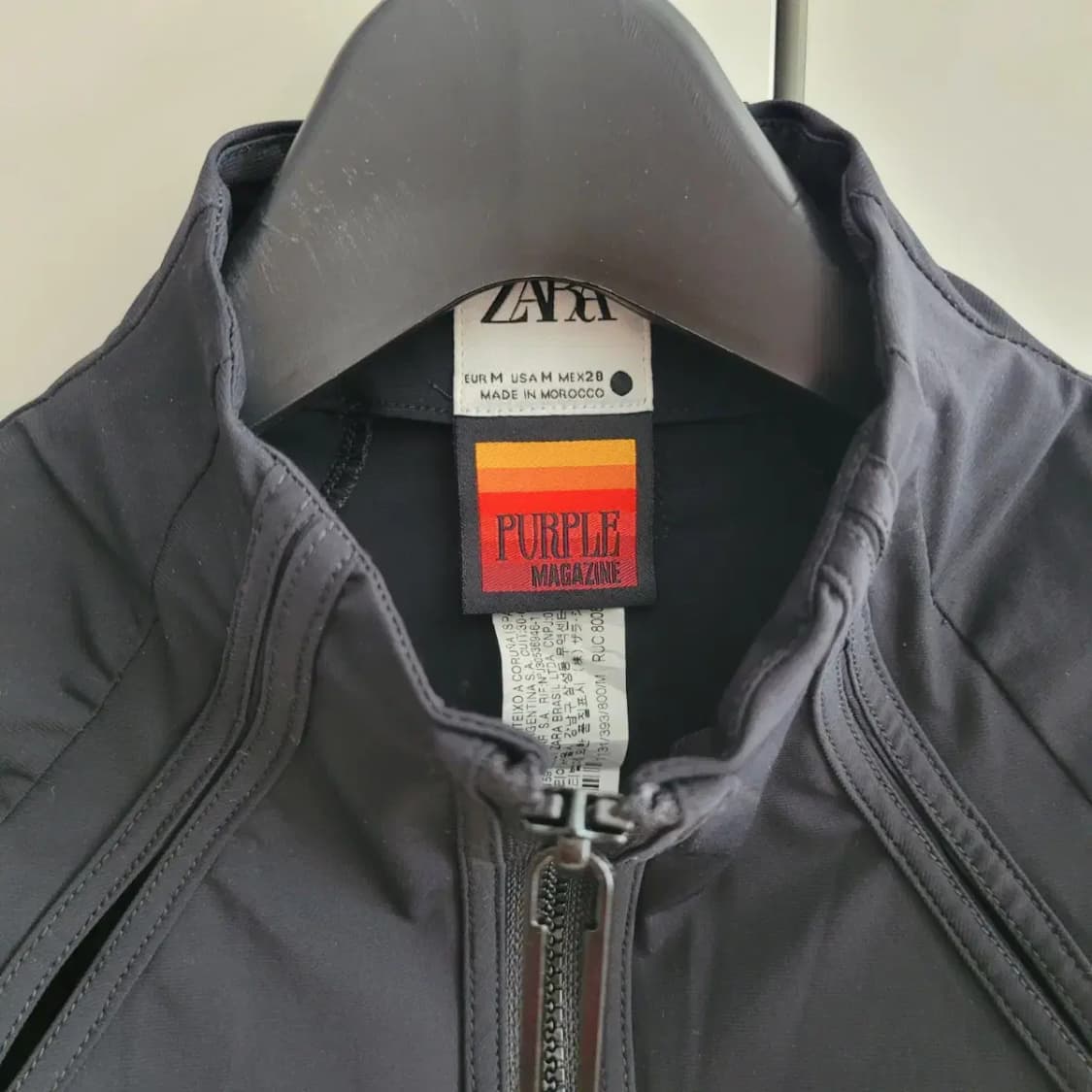 자라 퍼플매거진 콜라보 크롭 집업 상품이미지2