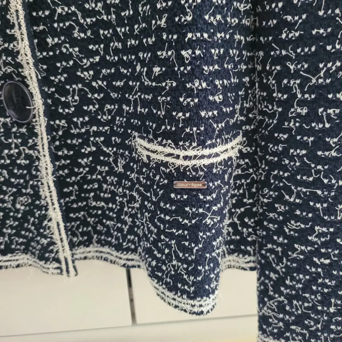 꾸레쥬 트위드 가디건 상품이미지3