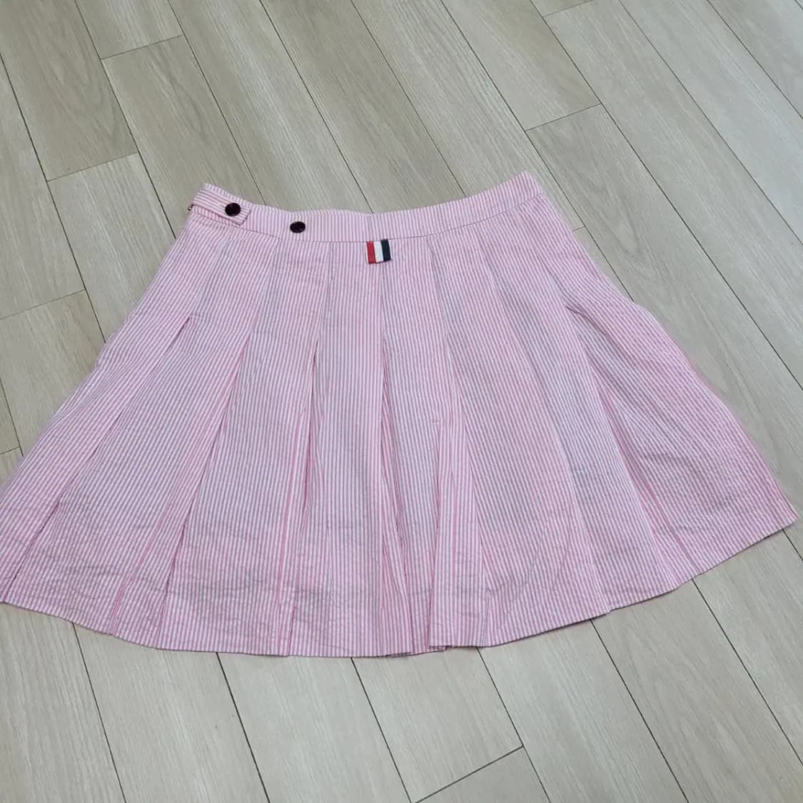 톰브라운 시어서커 미니 플리츠스커트 38 상품이미지4