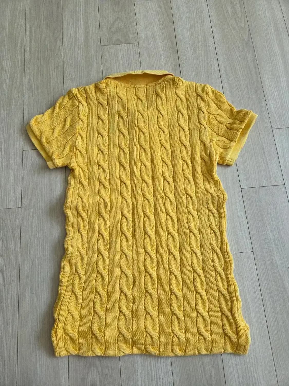 폴로 케이블 반팔 니트 상품이미지3