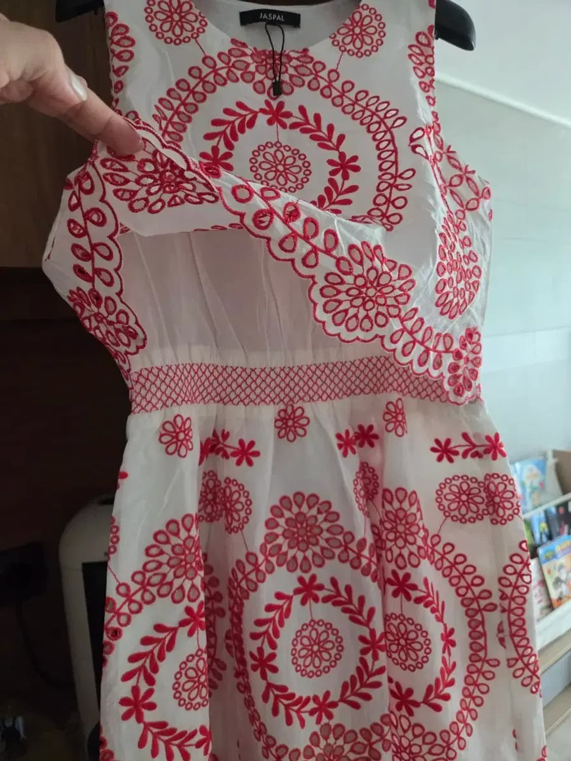 JASPAL 자스팔 아일렛 원피스 상품이미지3