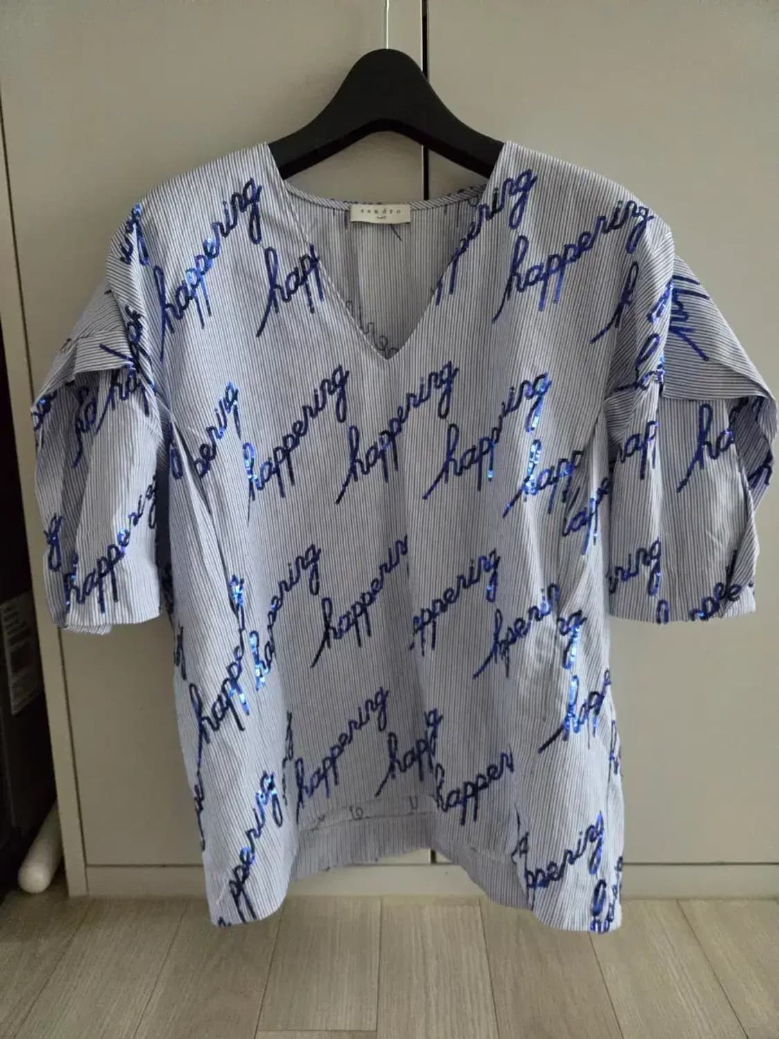 산드로 스팽글 블라우스 상품이미지1