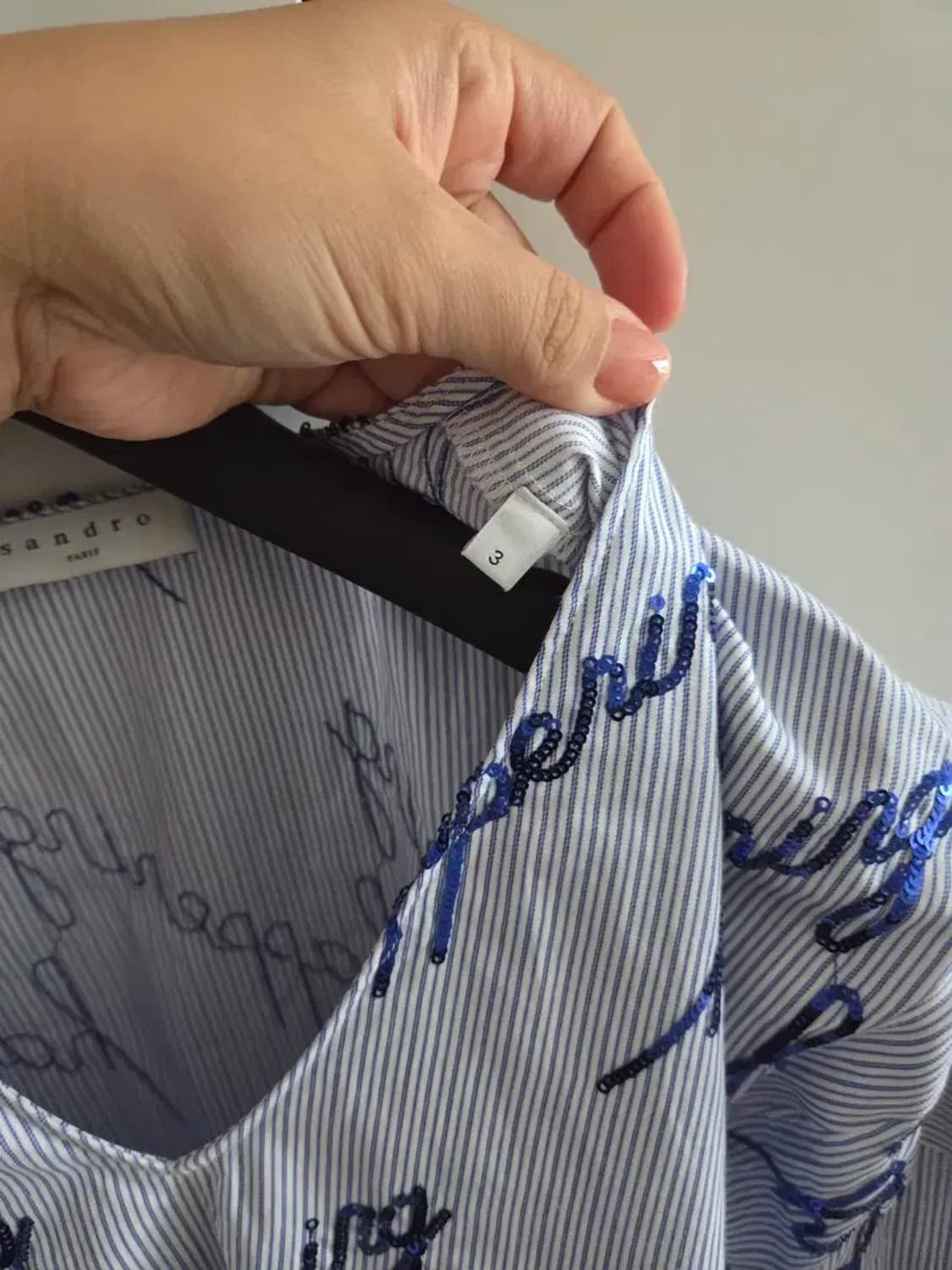 산드로 스팽글 블라우스 상품이미지3