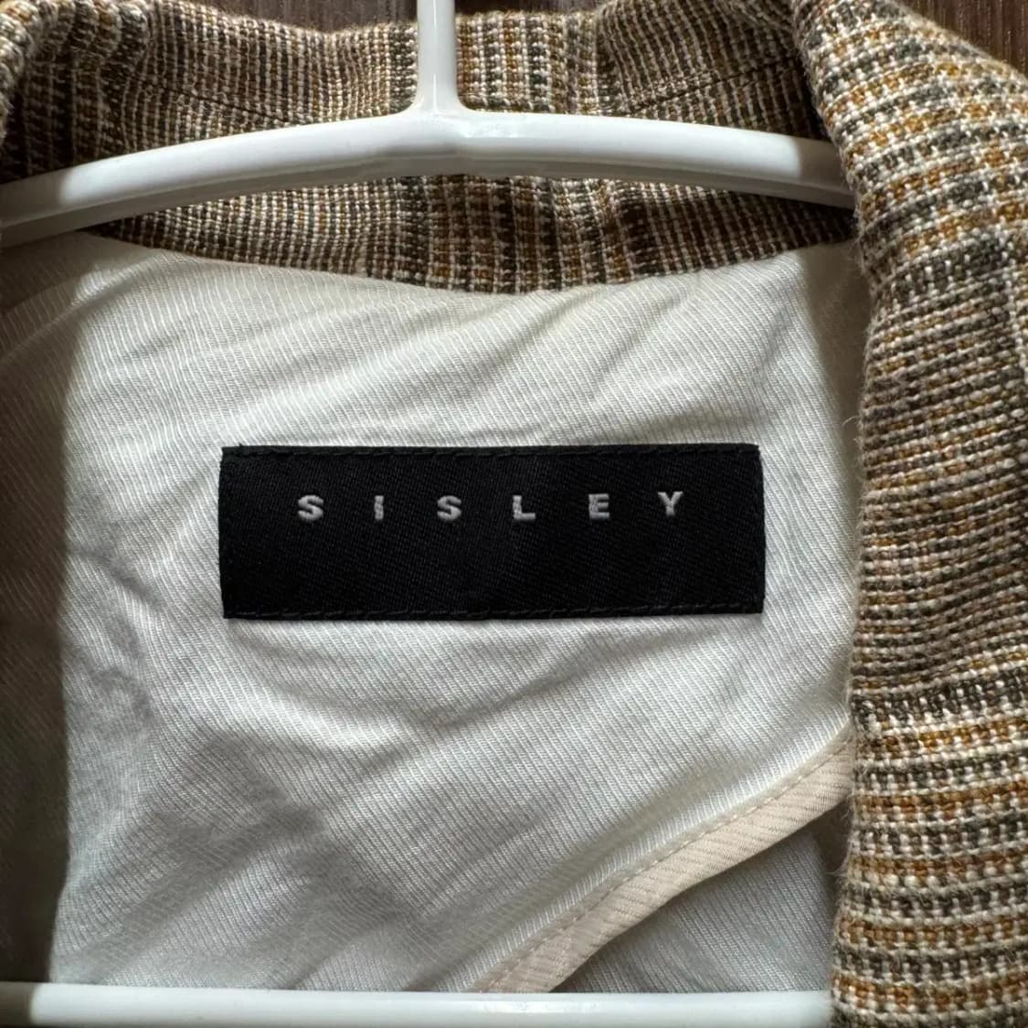 시슬리 싱글버튼 체크자켓 상품이미지2