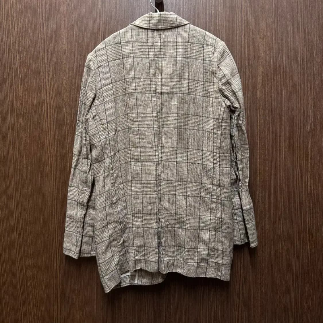 시슬리 싱글버튼 체크자켓 상품이미지3