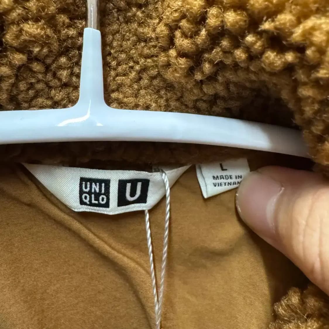 유니클로 벨티드 뽀글이 코트 상품이미지2