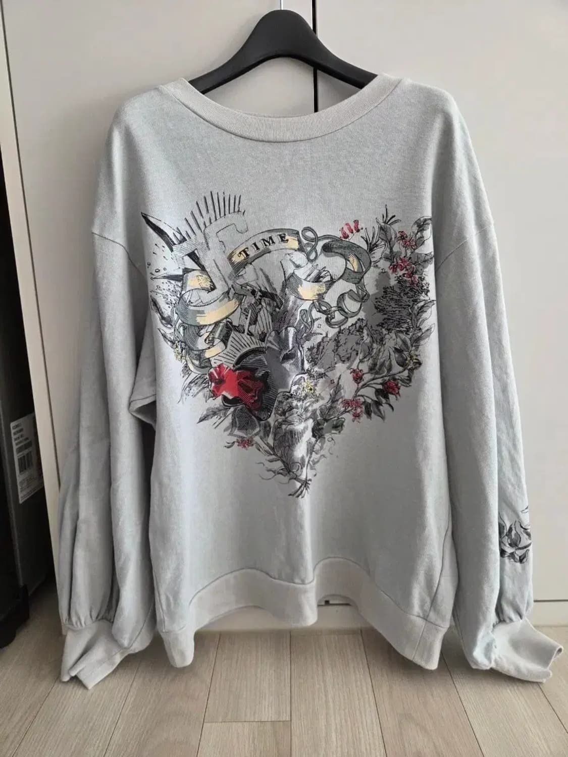 한섬 타임 퍼프소매 맨투맨 상품이미지1