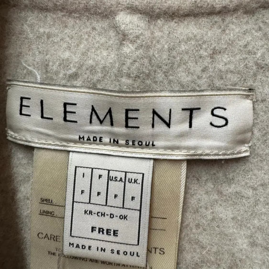 엘리멘츠 코트 ELEMENTS 상품이미지2