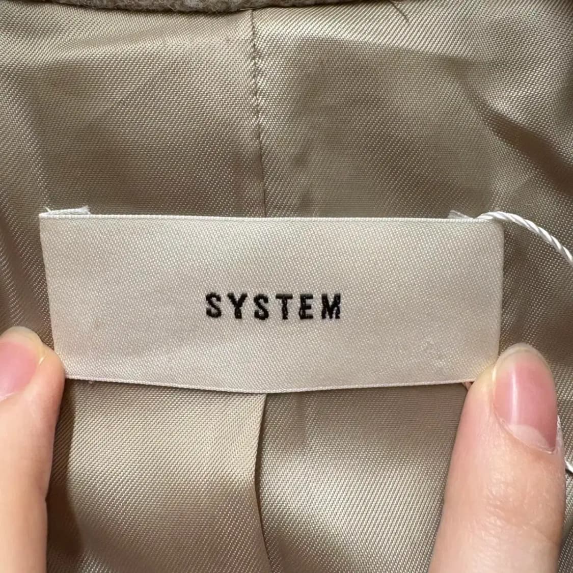 시스템 캐시미어 롱 코트 상품이미지2